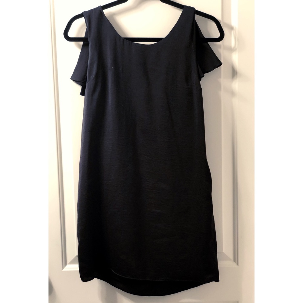 Sleeveless Ruffle Back LBD